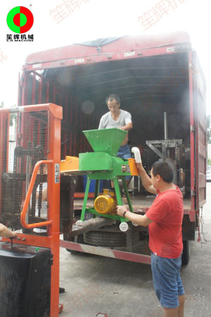 艾草生產(chǎn)線順利檢測(cè)調(diào)試完成，裝車(chē)送往客戶(hù)工廠!