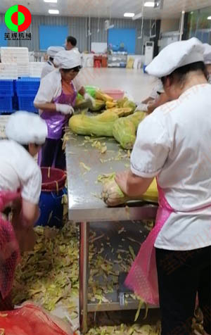 工程售后團隊現(xiàn)場考察江西客戶生產(chǎn)現(xiàn)場,提供整套瓜果加工設(shè)備方案！