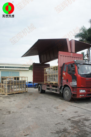 多套蔬果洗菜機(jī)組按客交期準(zhǔn)時(shí)裝車出貨！
